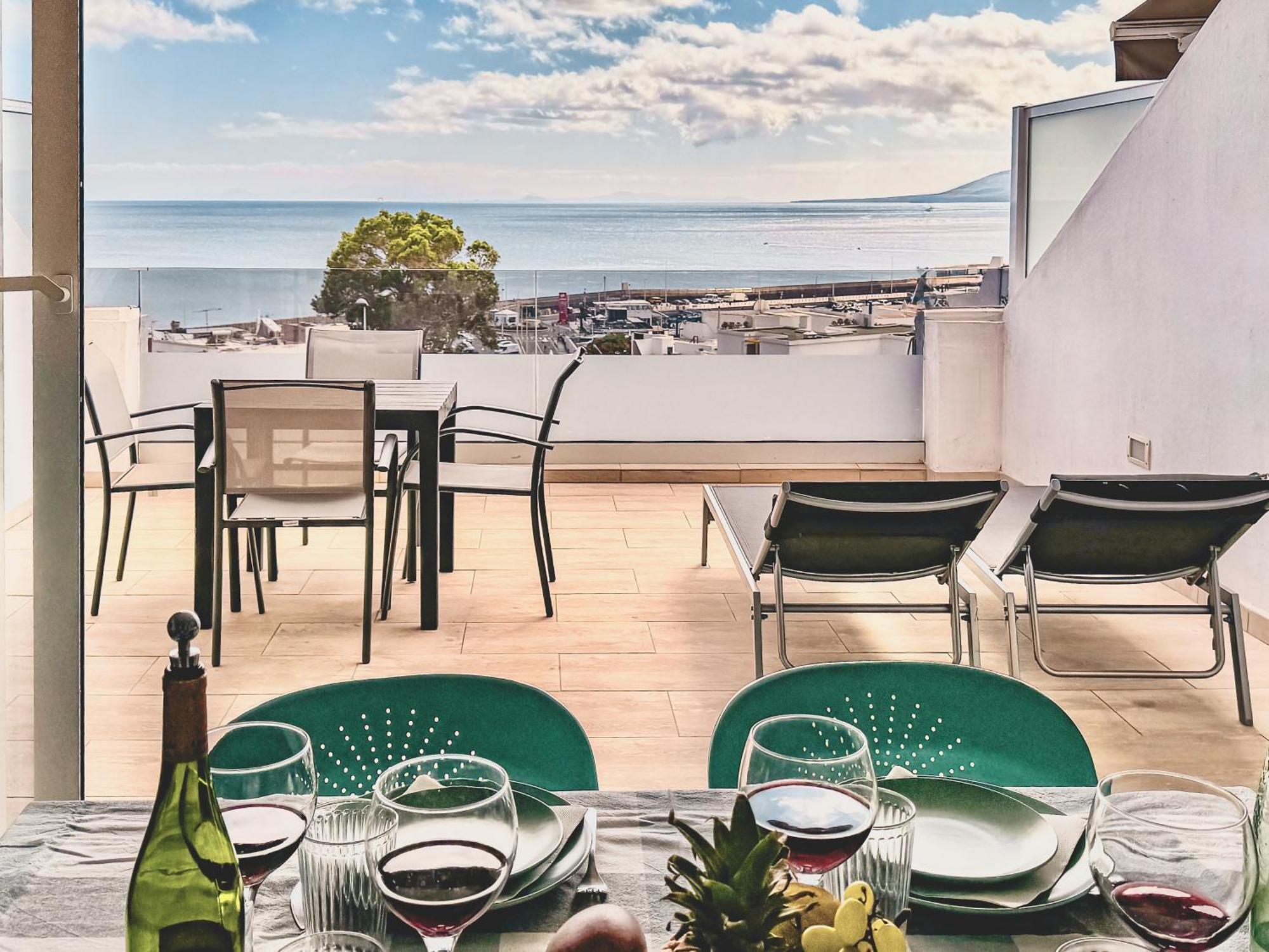 Arthouse Sea View - Acquamarina E Zaffiro Villa Puerto del Carmen  Ngoại thất bức ảnh